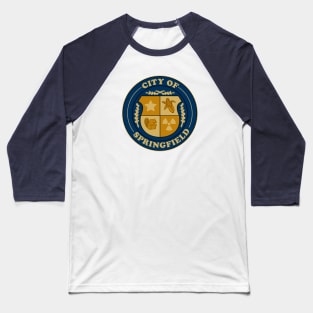 Springfield City Emblem Baseball T-Shirt